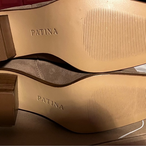 Portland Leather Goods Patina Vero Chelsea Boots Taupe Size 8 - Picture 4 of 8